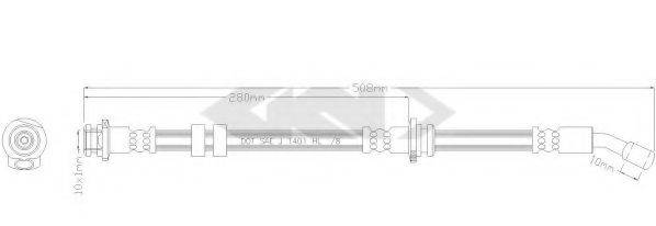 SPIDAN 38574 Гальмівний шланг