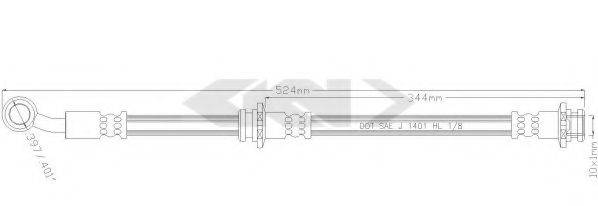 SPIDAN 38579 Гальмівний шланг