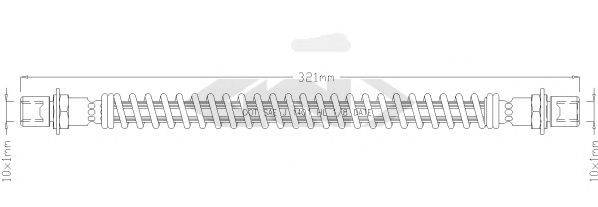 SPIDAN 340524 Гальмівний шланг