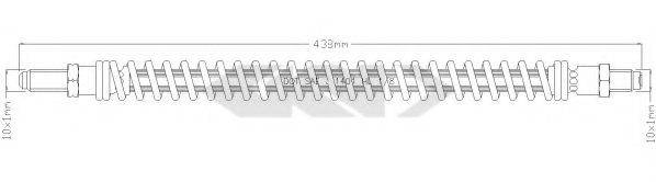 SPIDAN 338869 Гальмівний шланг