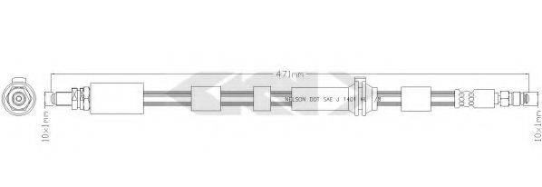 SPIDAN 340449 Гальмівний шланг