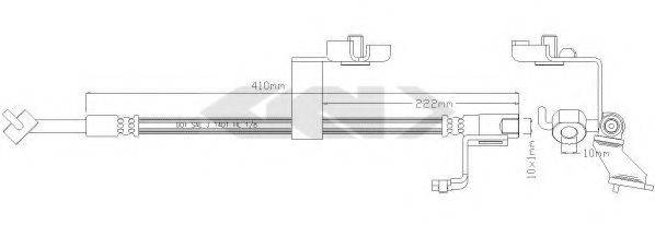 SPIDAN 350102 Гальмівний шланг