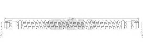 SPIDAN 340451 Гальмівний шланг