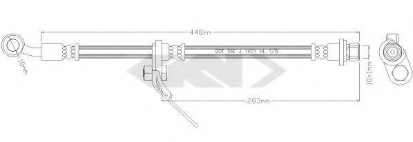 SPIDAN 339287 Гальмівний шланг