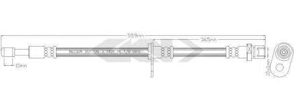 SPIDAN 339405 Гальмівний шланг