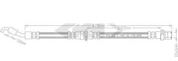 SPIDAN 339410 Гальмівний шланг