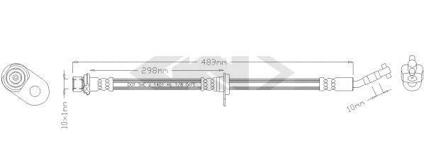 SPIDAN 340557 Гальмівний шланг