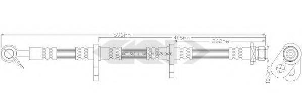 SPIDAN 340229 Гальмівний шланг