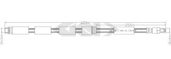 SPIDAN 340002 Гальмівний шланг