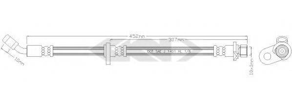 SPIDAN 340011 Гальмівний шланг