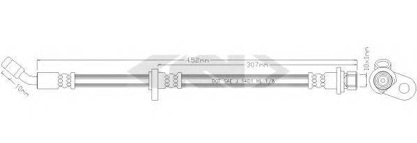 SPIDAN 340012 Гальмівний шланг