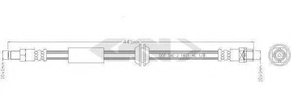 SPIDAN 39517 Гальмівний шланг