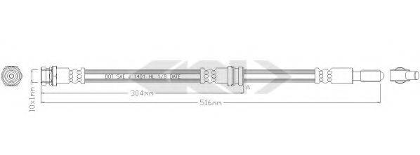 SPIDAN 340051 Гальмівний шланг