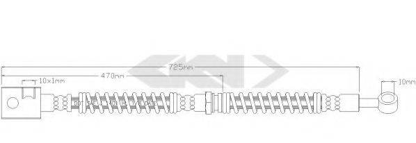 SPIDAN 340063 Гальмівний шланг