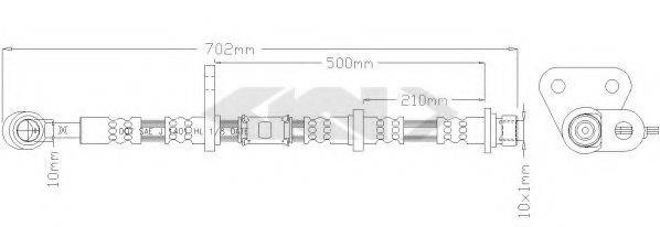 SPIDAN 340232 Гальмівний шланг