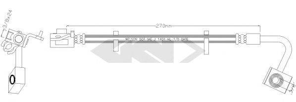 SPIDAN 340590 Гальмівний шланг