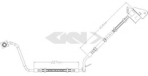 SPIDAN 340462 Гальмівний шланг