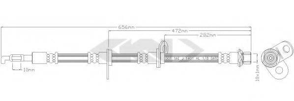 SPIDAN 340378 Гальмівний шланг