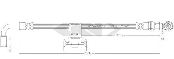 SPIDAN 340609 Гальмівний шланг