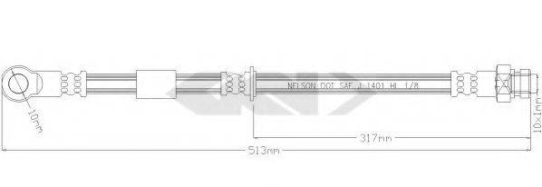 SPIDAN 340308 Гальмівний шланг