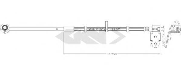 SPIDAN 340637 Гальмівний шланг