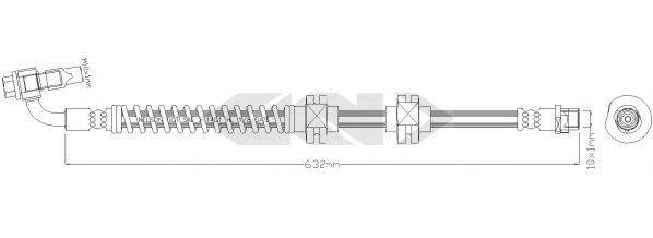 SPIDAN 340640 Гальмівний шланг