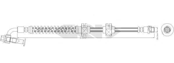 SPIDAN 340641 Гальмівний шланг