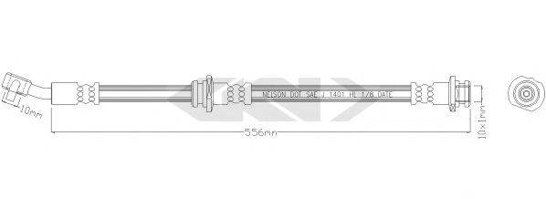 SPIDAN 340642 Гальмівний шланг