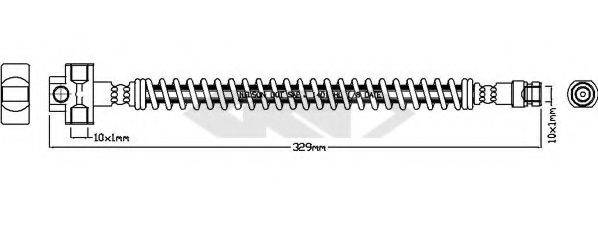 SPIDAN 340503 Гальмівний шланг