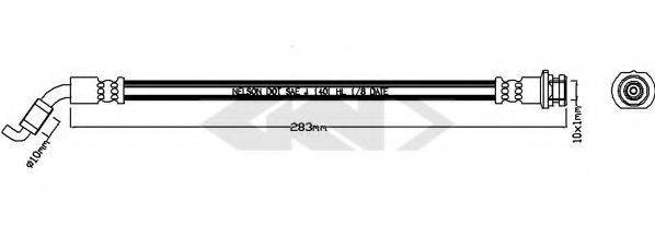 SPIDAN 340506 Гальмівний шланг