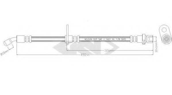 SPIDAN 340509 Гальмівний шланг