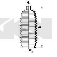 SPIDAN 83808 Пильовик, рульове управління