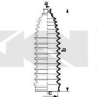 SPIDAN 84054 Пильовик, рульове управління