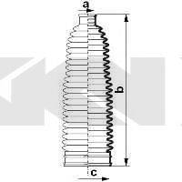 SPIDAN 84084 Пильовик, рульове управління