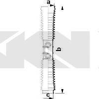 SPIDAN 84089 Пильовик, рульове управління