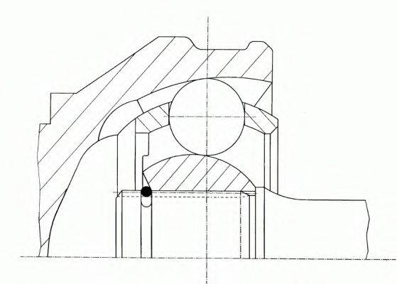 SPIDAN 20272 Шарнірний комплект, приводний вал