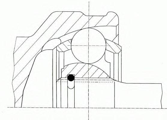 SPIDAN 20306 Шарнірний комплект, приводний вал