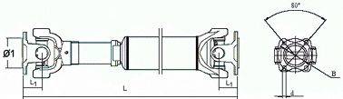 SPIDAN 28000 Карданний вал, головна передача