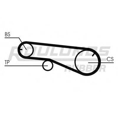 ROULUNDS RUBBER RR1046K2 Комплект ременя ГРМ