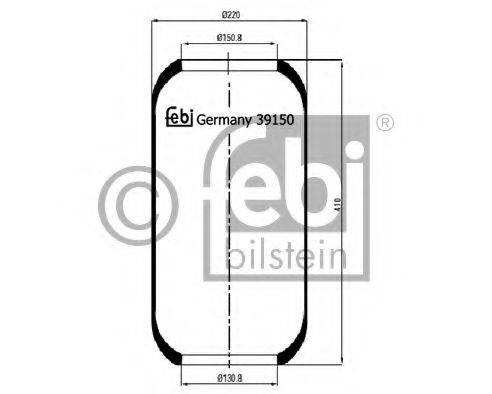 FEBI BILSTEIN 39150 Кожух пневматичної ресори