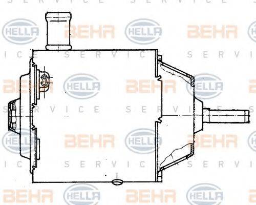 BEHR HELLA SERVICE 8EW009157281 Електродвигун, вентиляція салону