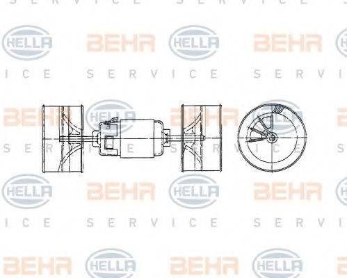 BEHR HELLA SERVICE 8EW009160531 Вентилятор салону