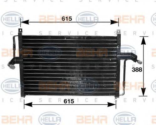 BEHR HELLA SERVICE 8FC351035051 Конденсатор, кондиціонер