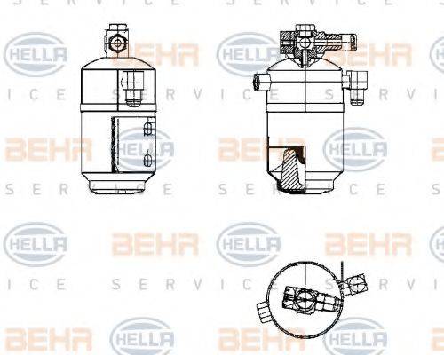 BEHR HELLA SERVICE 8FT351195181 Осушувач, кондиціонер