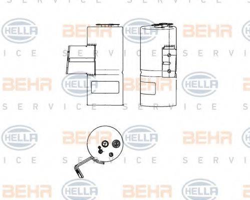 BEHR HELLA SERVICE 8FT351198501 Осушувач, кондиціонер