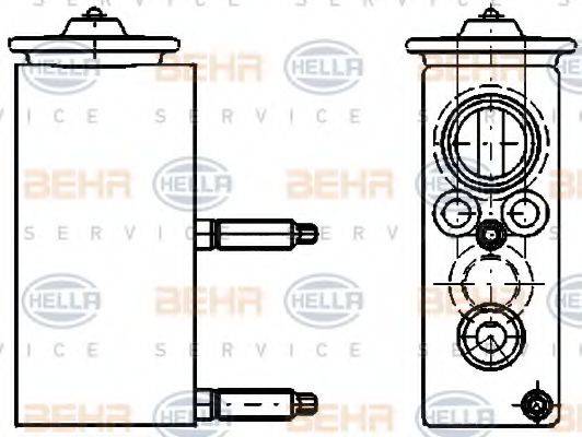 BEHR HELLA SERVICE 8UW351234421 Розширювальний клапан, кондиціонер