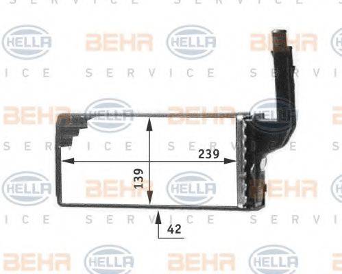 BEHR HELLA SERVICE 8FH351311651 Теплообмінник, опалення салону