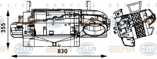 BEHR HELLA SERVICE 8FH351314531 Теплообмінник, опалення салону