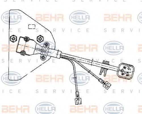 BEHR HELLA SERVICE 5HL351321051 Регулятор, вентилятор салону