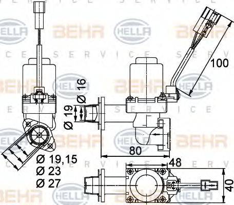 BEHR HELLA SERVICE 9XL351328351 Регулюючий клапан охолоджувальної рідини